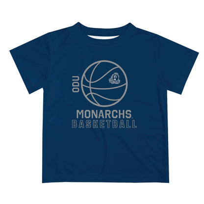 Old Dominion Monarchs Vive La Fete Basketball V1 Blue Short Sleeve Tee Shirt