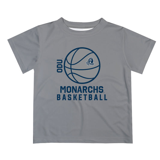 Old Dominion Monarchs Vive La Fete Basketball V1 Gray Short Sleeve Tee Shirt