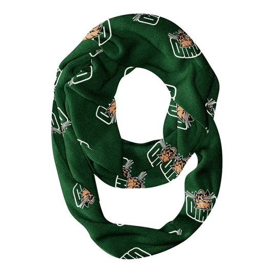 Ohio University Bobcats Infinity Scarf Green All Over Logo - Vive La FÃªte - Online Apparel Store