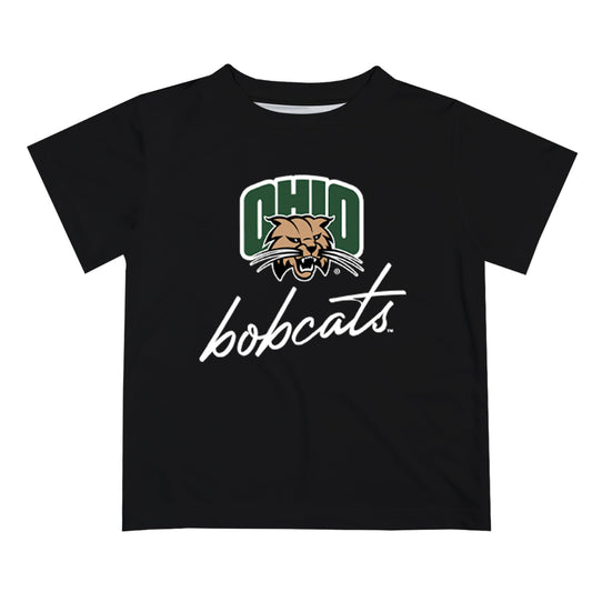 Mouseover Image, Ohio University Bobcats Vive La Fete Script V1 Green Short Sleeve Tee Shirt