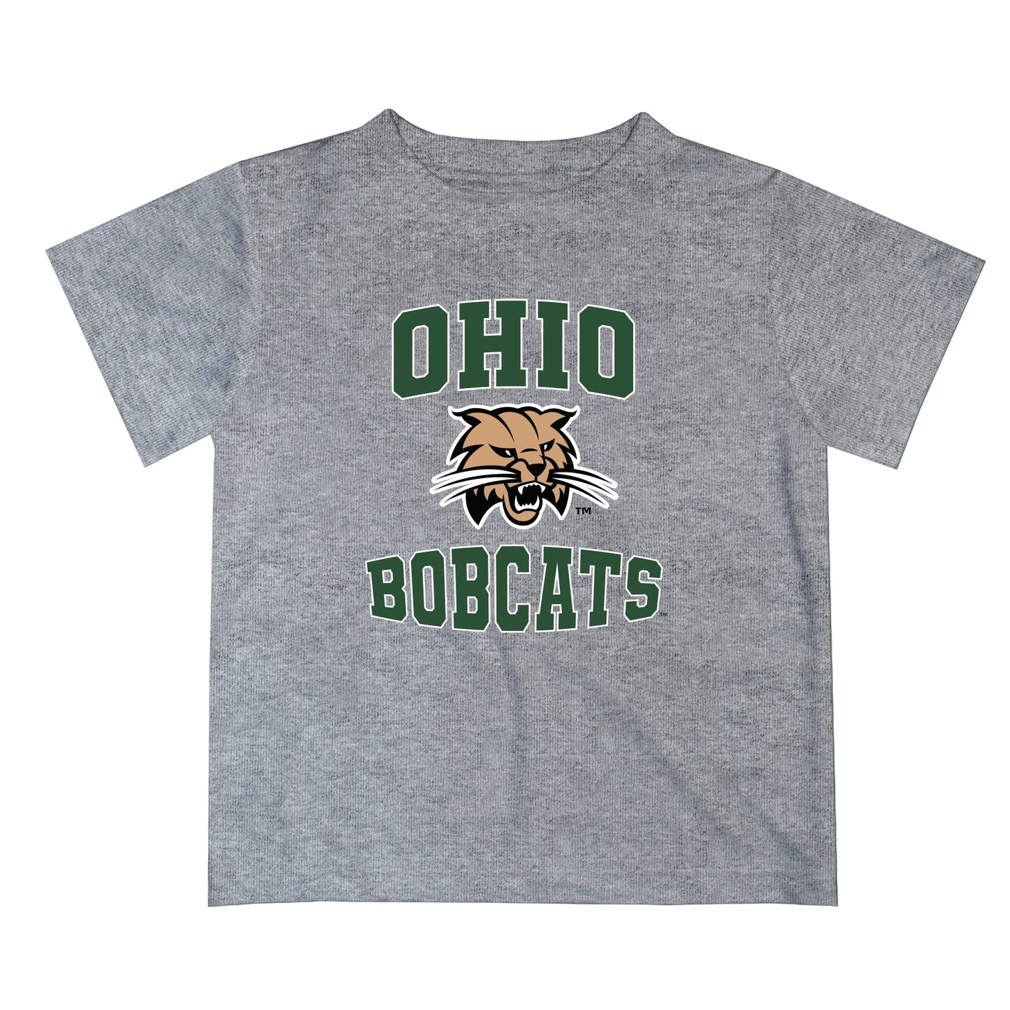 Ohio University Bobcats Vive La Fete Boys Game Day V3 Heather Gray Short Sleeve Tee Shirt