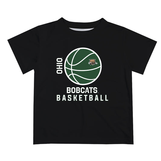 Mouseover Image, Ohio University Bobcats Vive La Fete Basketball V1 Green Short Sleeve Tee Shirt