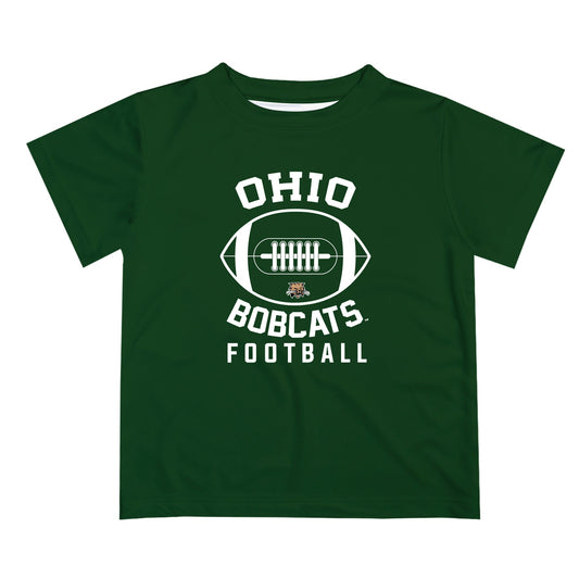 Ohio University Bobcats Vive La Fete Football V2 Green Short Sleeve Tee Shirt