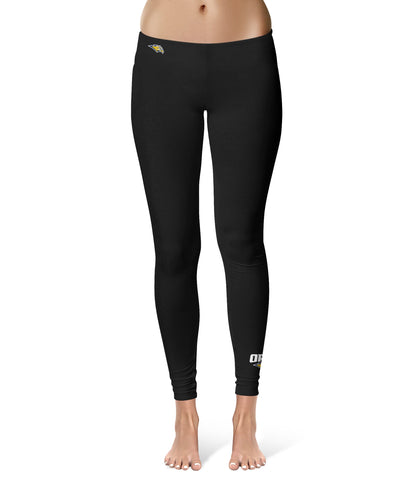 Oral Roberts Golden Eagles Vive La Fete Game Day Collegiate Logo at Ankle Women Black Yoga Leggings 2.5 Waist Tights