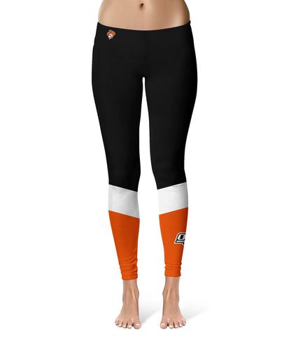 OSU Cowboys Vive La Fete Game Day Collegiate Ankle Color Block Women Black Orange Yoga Leggings