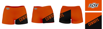 OSU Cowboys Vive La Fete Game Day Collegiate Leg Color Block Women Orange Black Optimum Yoga Short - Vive La F̻te - Online Apparel Store