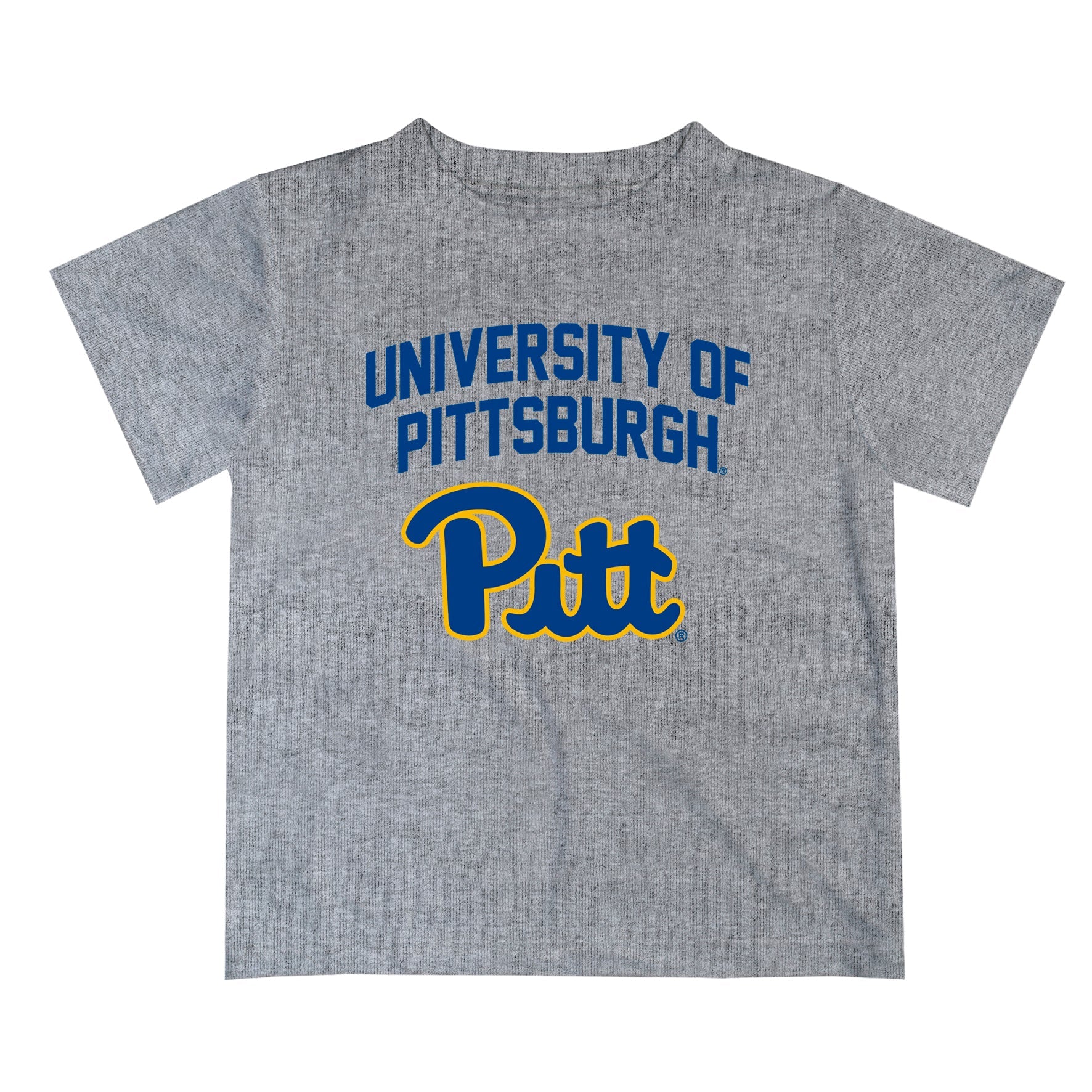 Pittsburgh Panthers UP Vive La Fete Boys Game Day V2 Heather Gray Short Sleeve Tee Shirt