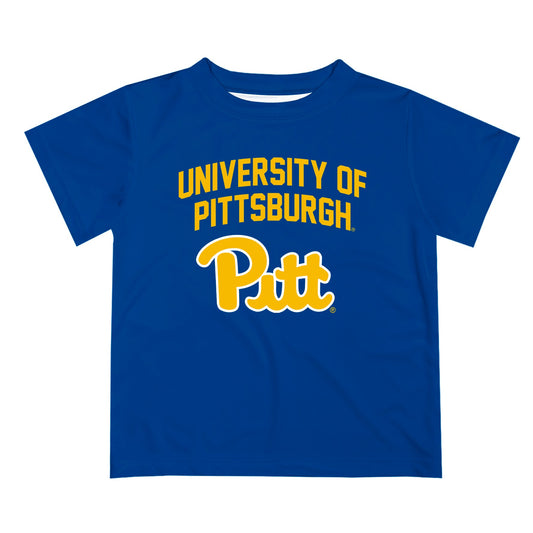 Mouseover Image, Pittsburgh Panthers UP Vive La Fete Boys Game Day V2 Gold Short Sleeve Tee Shirt