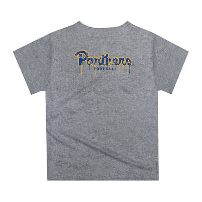 Pittsburgh Panthers UP Original Dripping Football Helmet Gold T-Shirt by Vive La Fete