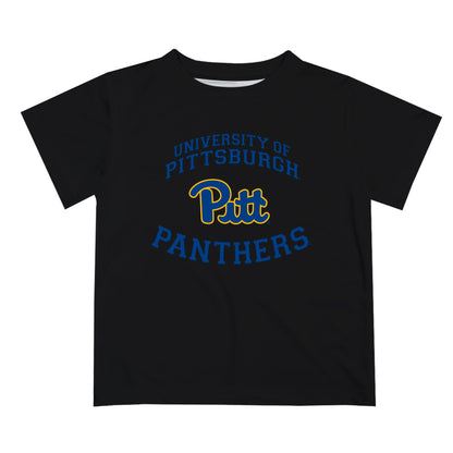 Pittsburgh Panthers UP Vive La Fete Boys Game Day V1 Black Short Sleeve Tee Shirt