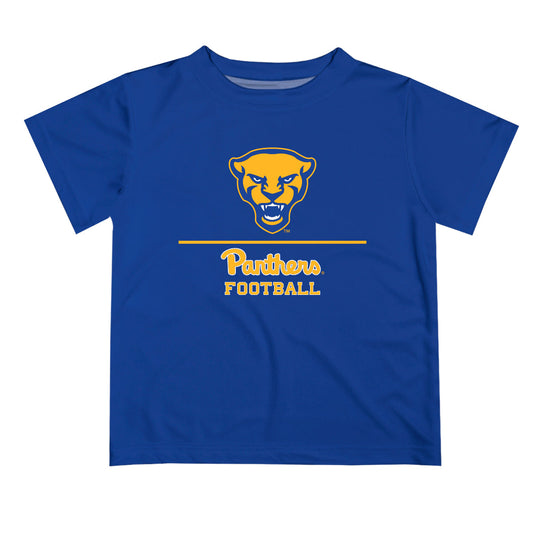 Mouseover Image, Pittsburgh Panthers UP Vive La Fete Football V1 Gold Short Sleeve Tee Shirt