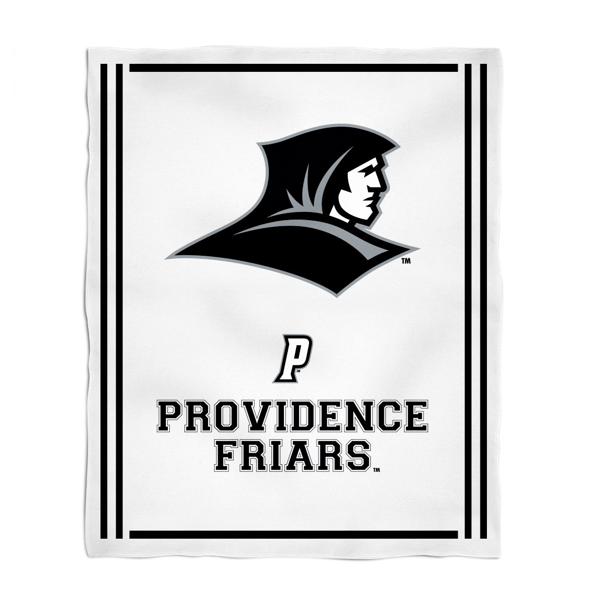 Providence Friars Kids Game Day White Plush Soft Minky Blanket 36 x 48 Mascot