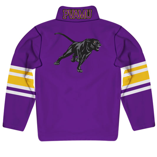 Mouseover Image, Prairie View A&M Panthers PVAMU Game Day Purple Quarter Zip Pullover for Infants Toddlers by Vive La Fete