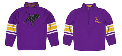Prairie View A&M Panthers PVAMU Game Day Purple Quarter Zip Pullover for Infants Toddlers by Vive La Fete