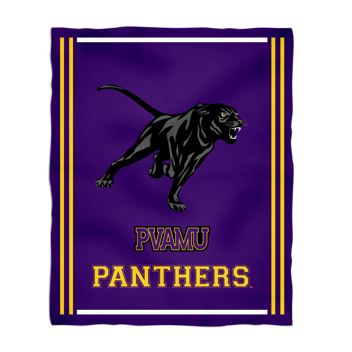 Prairie View A&M Panthers PVAMU Kids Game Day Purple Plush Soft Minky Blanket 36 x 48 Mascot