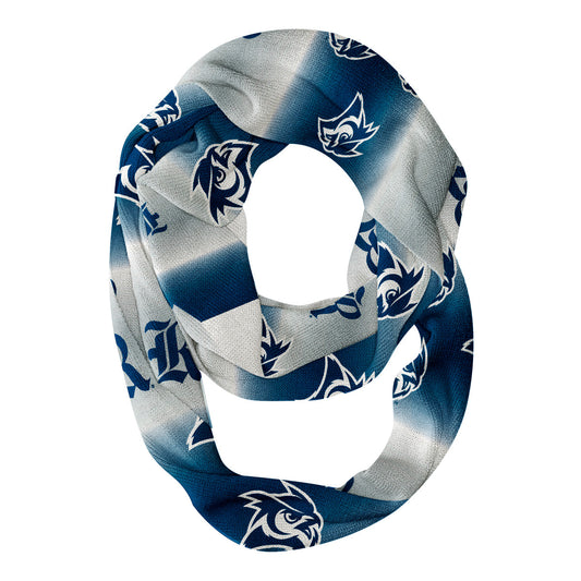 Rice Owls Vive La Fete All Over Logo Game Day Collegiate Women Ultra Soft Knit Infinity Scarf