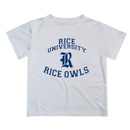 Rice University Owls Vive La Fete Boys Game Day V1 White Short Sleeve Tee Shirt