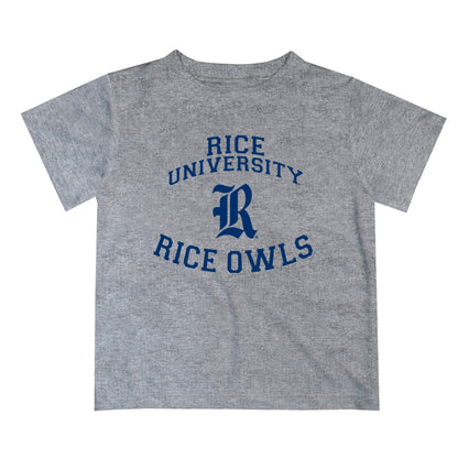 Rice University Owls Vive La Fete Boys Game Day V1 Heather Gray Short Sleeve Tee Shirt
