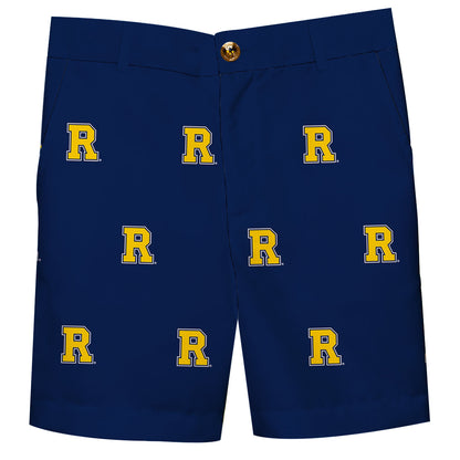 Rochester Yellowjackets Boys Game Day Blue Structured Shorts