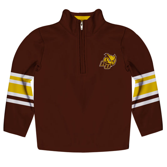 Rowan University Profs RU Game Day Brown Quarter Zip Pullover for Infants Toddlers by Vive La Fete