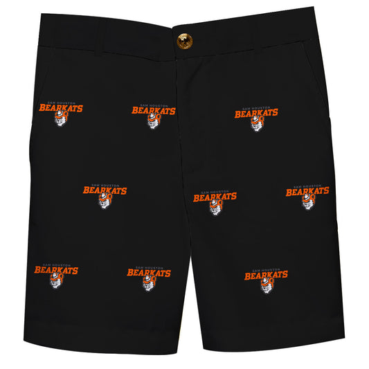 Sam Houston Bearkats Boys Game Day Black Structured Shorts