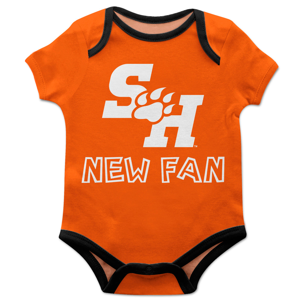 Sam Houston Bearkats Infant Game Day Orange Short Sleeve One Piece Jumpsuit by Vive La Fete