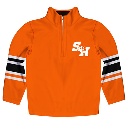 Sam Houston Bearkats Game Day Black Quarter Zip Pullover for Infants Toddlers by Vive La Fete