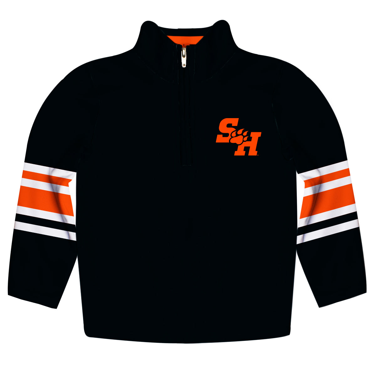 Sam Houston Bearkats Game Day Black Quarter Zip Pullover for Infants Toddlers by Vive La Fete