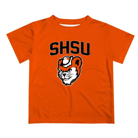 Sam Houston Bearkats Vive La Fete Boys Game Day V2 Orange Short Sleeve Tee Shirt