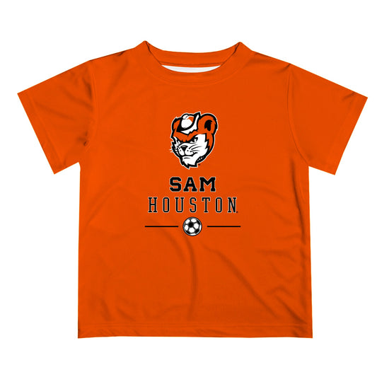 Sam Houston Bearkats Vive La Fete Soccer V1 Orange Short Sleeve Tee Shirt