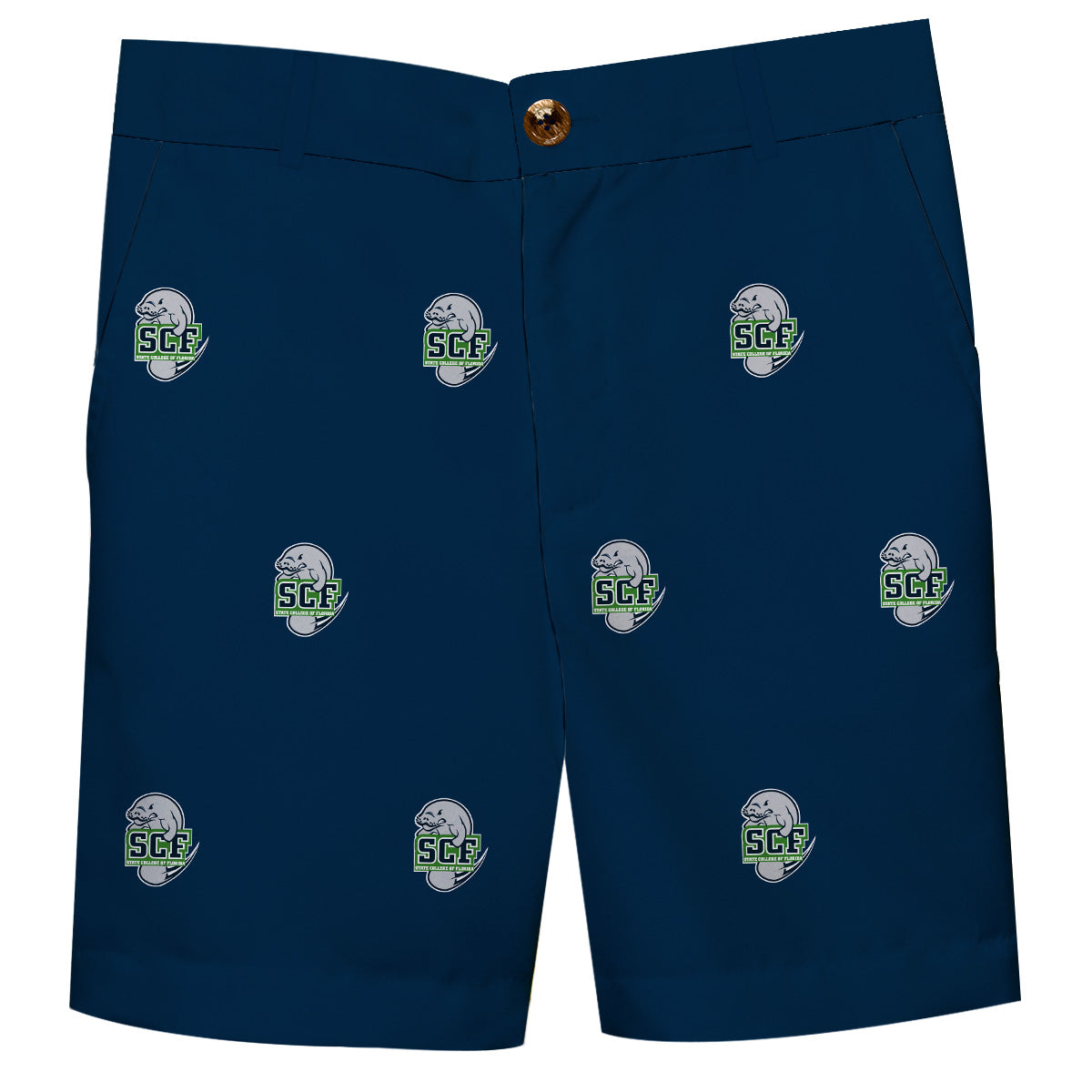 State College of Florida Manatees Boys Game Day Navy Structured Shorts