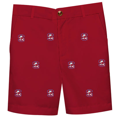 South Carolina State Bulldogs Boys Game Day Red Structured Shorts