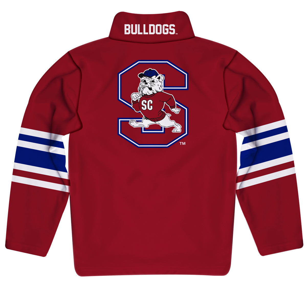 South Carolina State Bulldogs Game Day Red Quarter Zip Pullover for Infants Toddlers by Vive La Fete