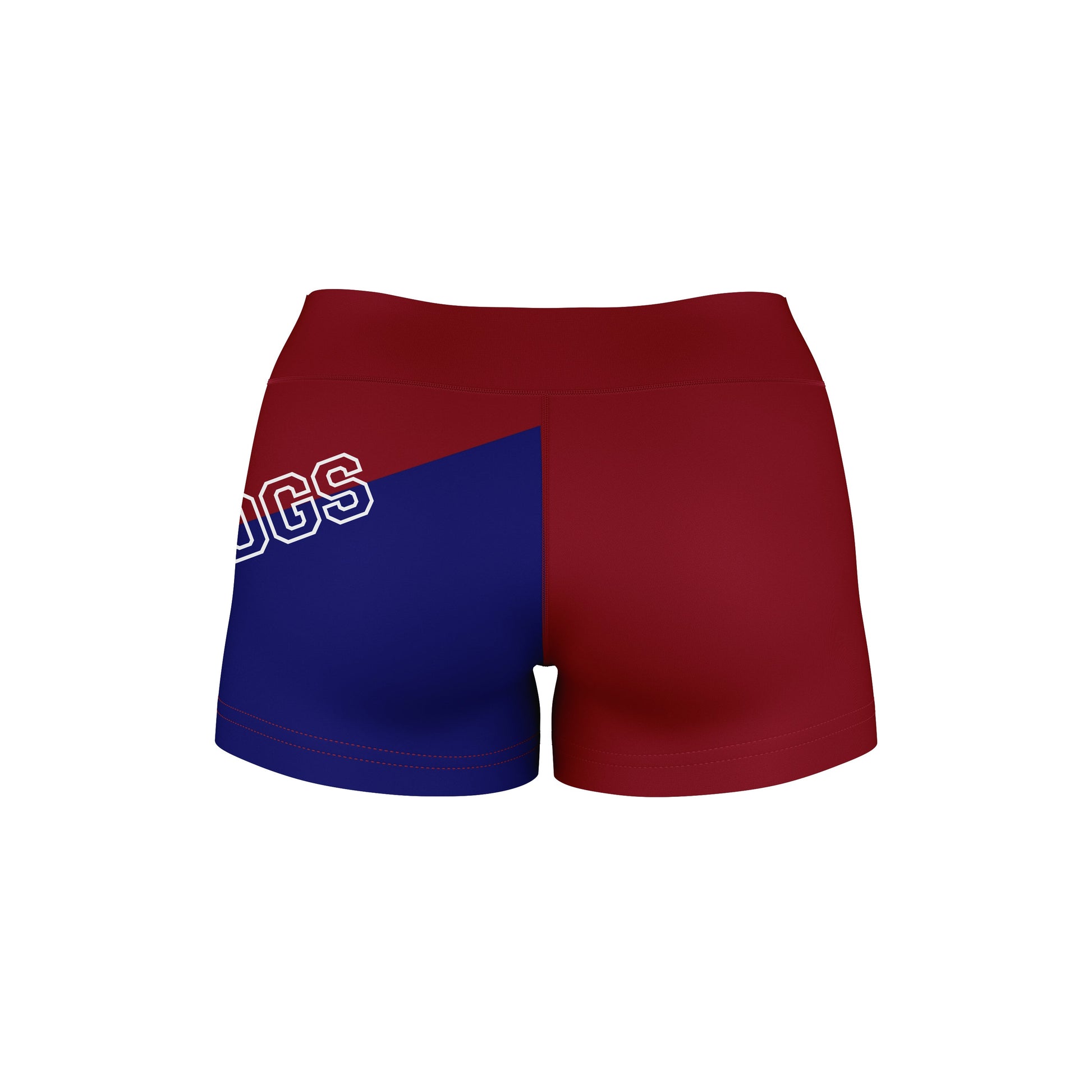 South Carolina State Bulldogs Vive La Fete Game Day Collegiate Leg Color Block Women Maroon Blue Optimum Yoga Short - Vive La F̻te - Online Apparel Store