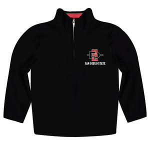 San Diego State Aztecs SDSU Game Day Solid Black Quarter Zip Pullover