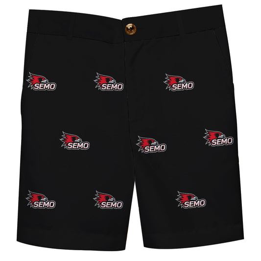 Southeast Missouri Redhawks Boys Gmae Day Black Structured Shorts