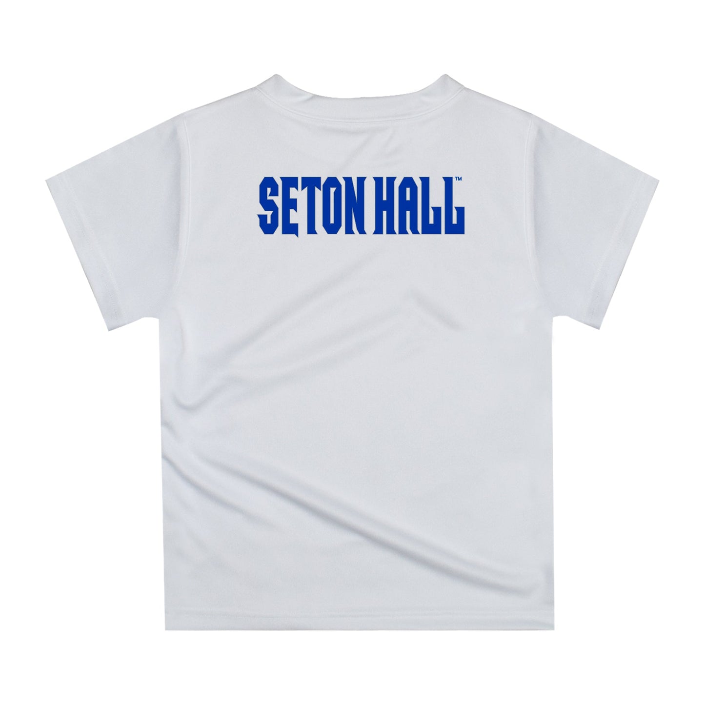 Seton Hall University Original Dripping Basketball White T-Shirt by Vive La Fete