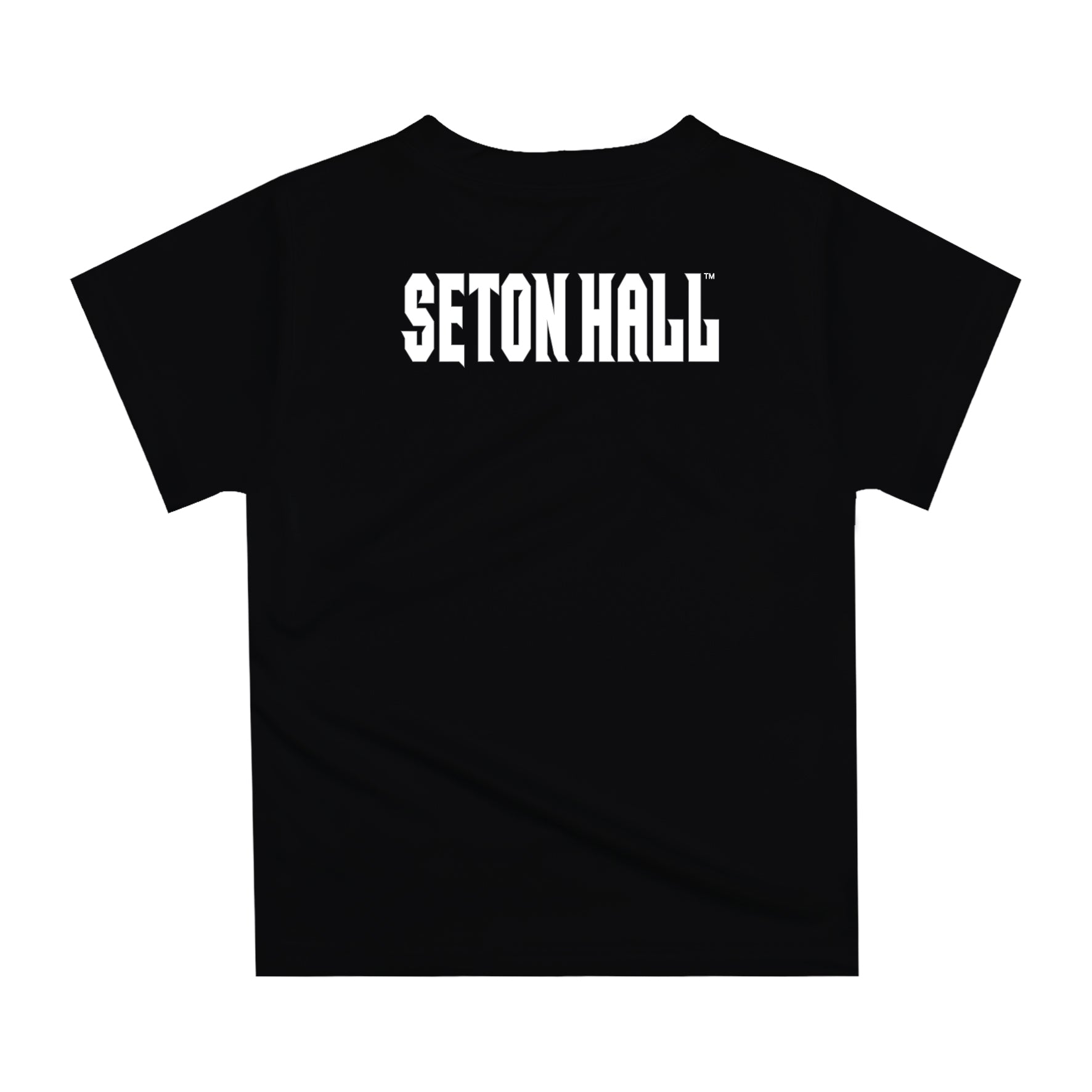 Seton Hall University Original Dripping Basketball Black T-Shirt by Vive La Fete