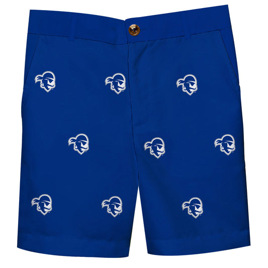 Seton Hall Pirates Boys Game Day Blue Structured Shorts