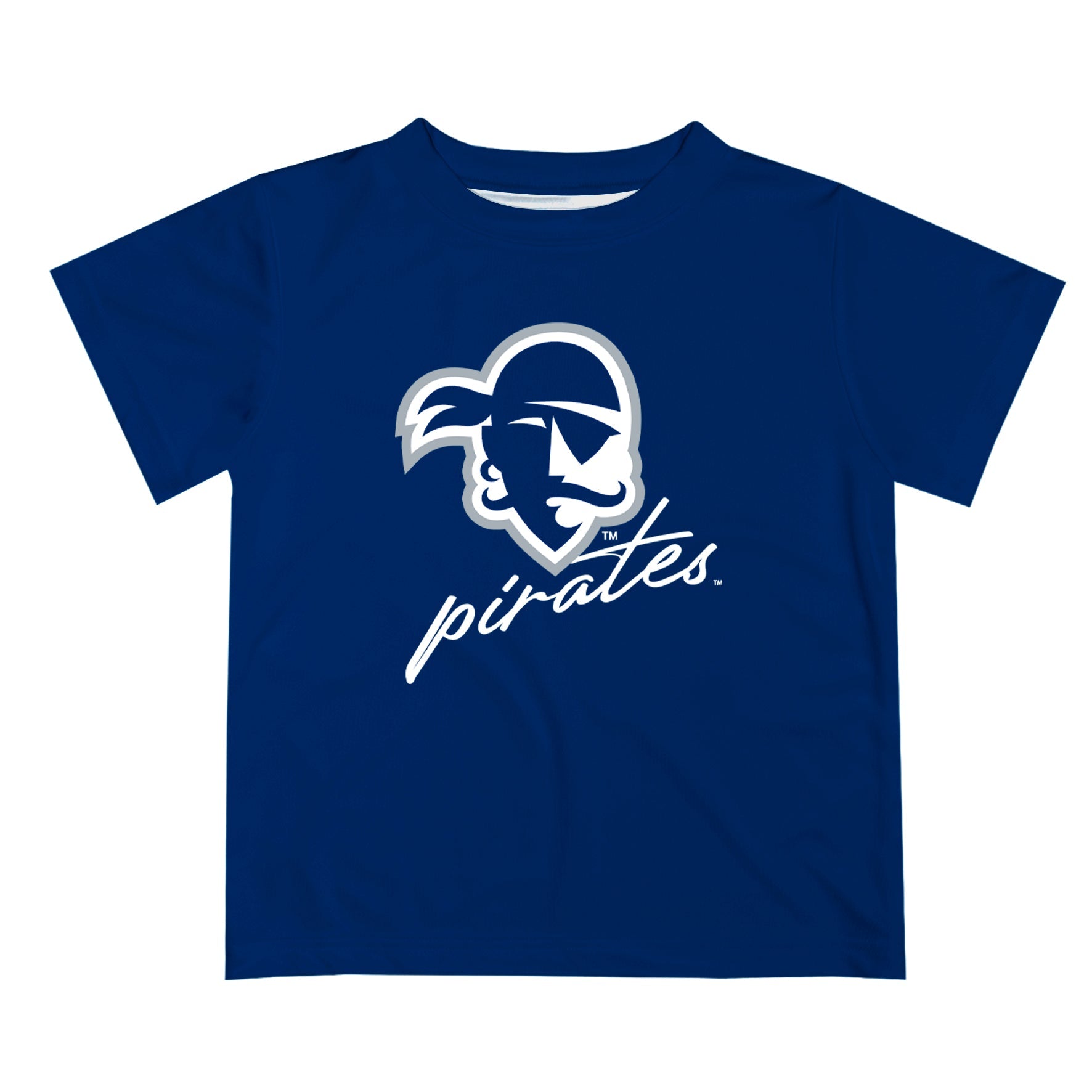 Seton Hall Pirates Vive La Fete Script V1 Blue Short Sleeve Tee Shirt