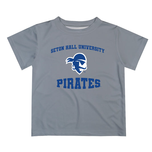 Seton Hall Pirates Vive La Fete Boys Game Day V3 Gray Short Sleeve Tee Shirt
