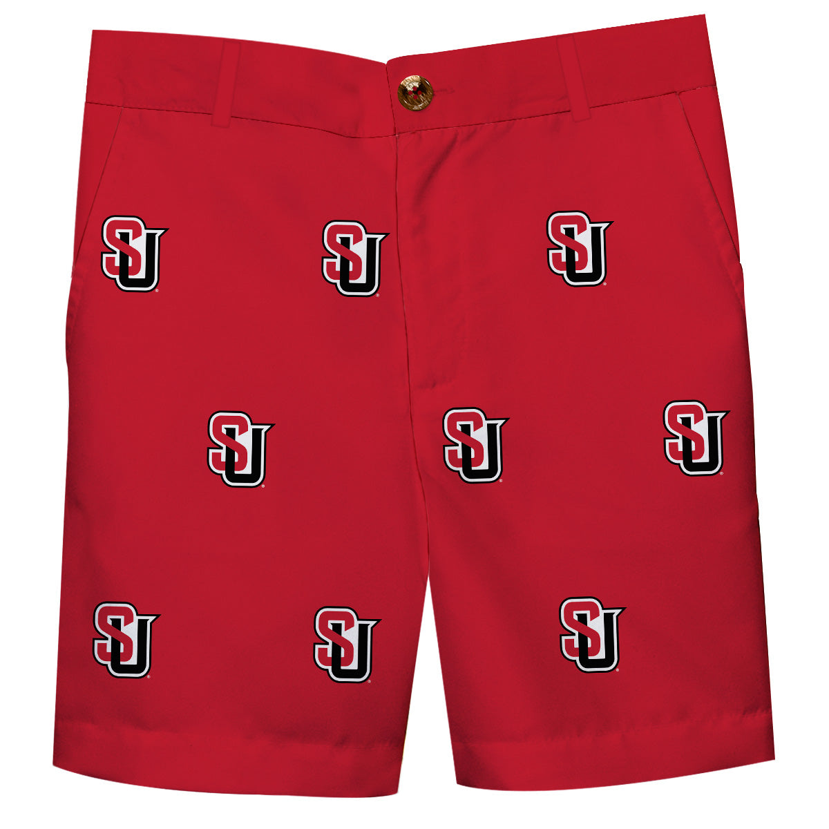 Seattle University Redhawks Boys Game Day Red Structured Shorts