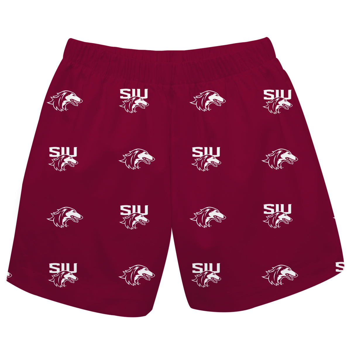 SIU Salukis Boys Game Day Elastic Waist Classic Play Maroon Pull On Shorts