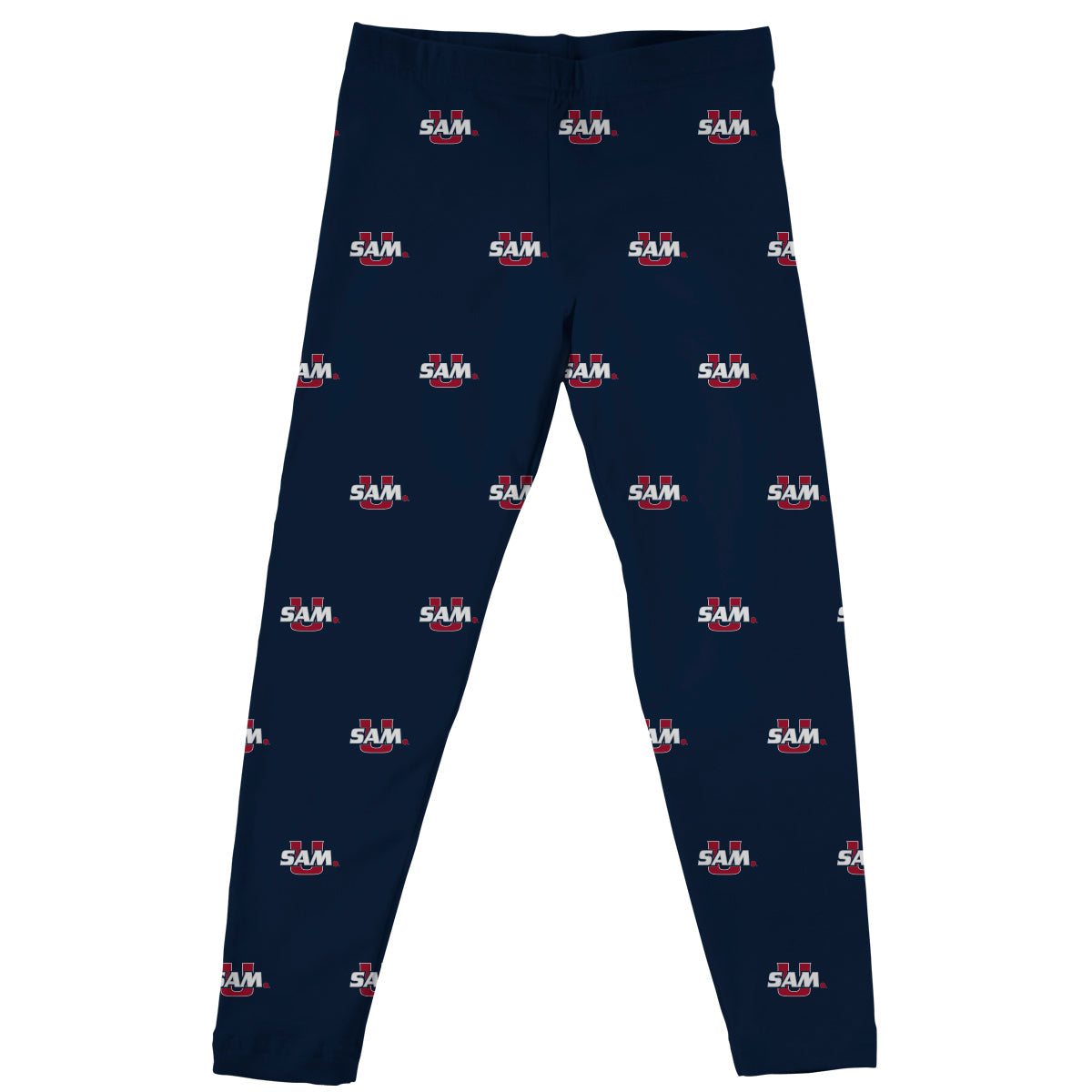 Samford Bulldogs Girls Game Day Classic Play Navy Leggings Tights