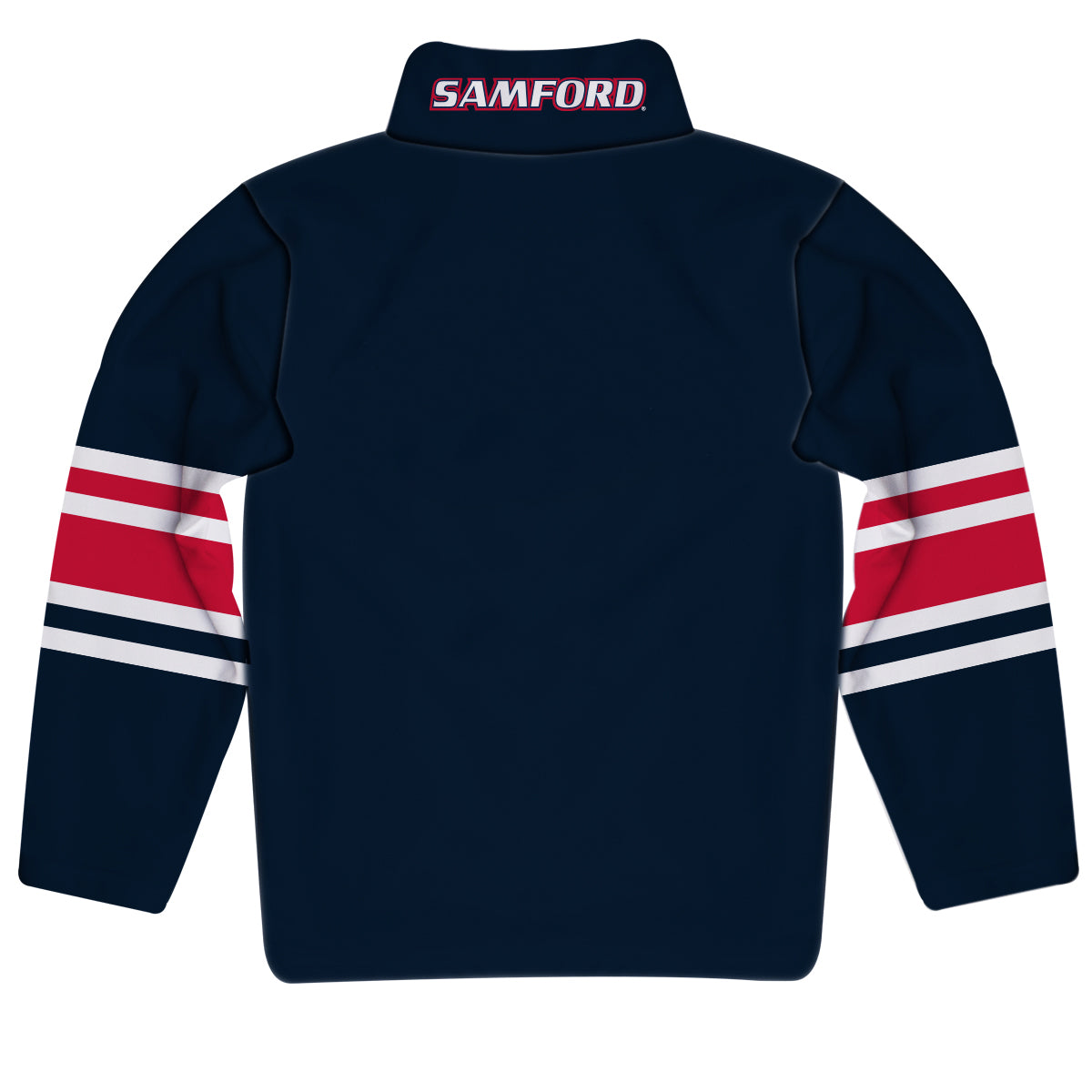 Samford Bulldogs Game Day Navy Quarter Zip Pullover for Infants Toddlers by Vive La Fete