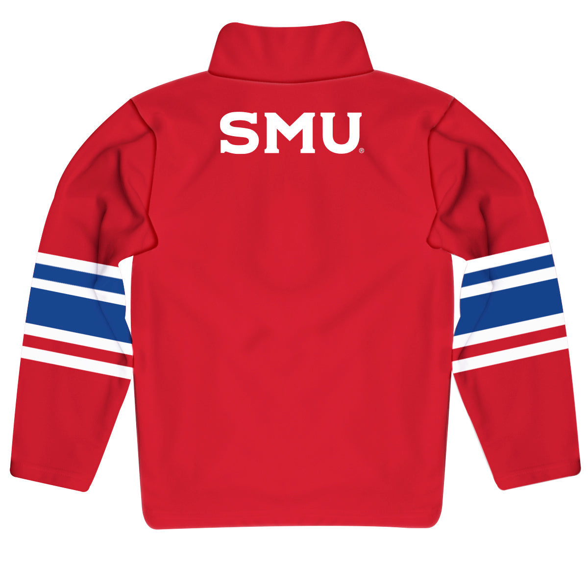 Southern Methodist Mustangs Game Day Red Quarter Zip Pullover for Infants Toddlers by Vive La Fete