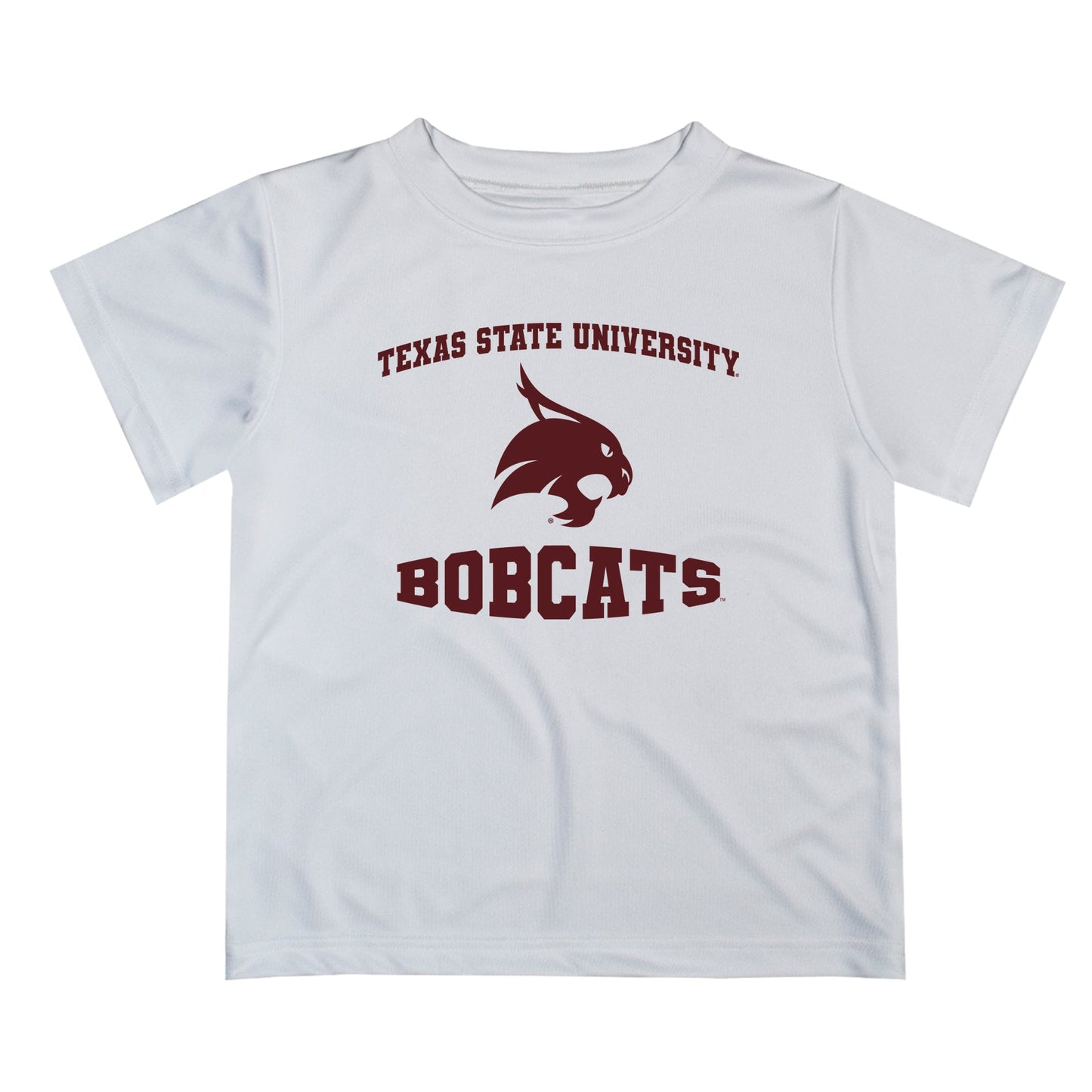 TXST Texas State Bobcats Vive La Fete Boys Game Day V3 White Short Sleeve Tee Shirt