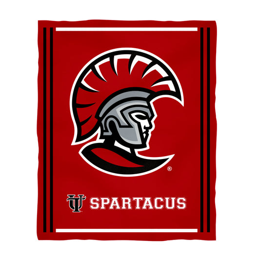 Tampa Spartans Kids Game Day Red Plush Soft Minky Blanket 36 x 48 Mascot