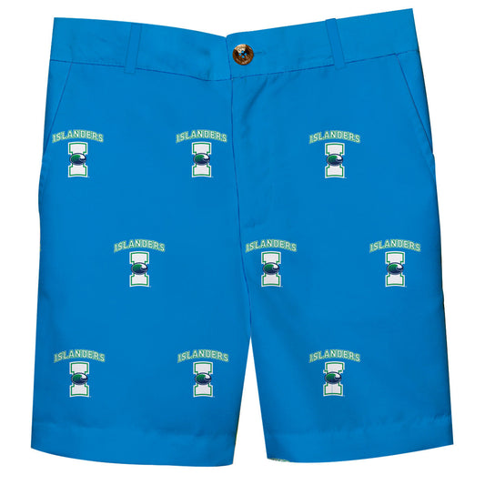 Texas A&M Corpus Christi Islanders Boys Game Day Blue Structured Shorts