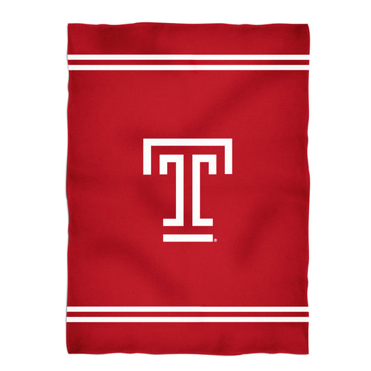 Temple Owls TU Logo on Thigh & Waistband Red Black Womens Yoga Booty W